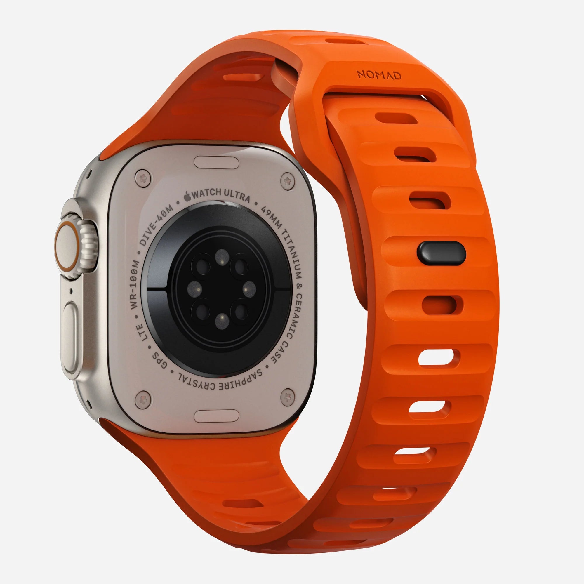 Nomad Bracelet silicone sport Apple Watch (ultra orange)