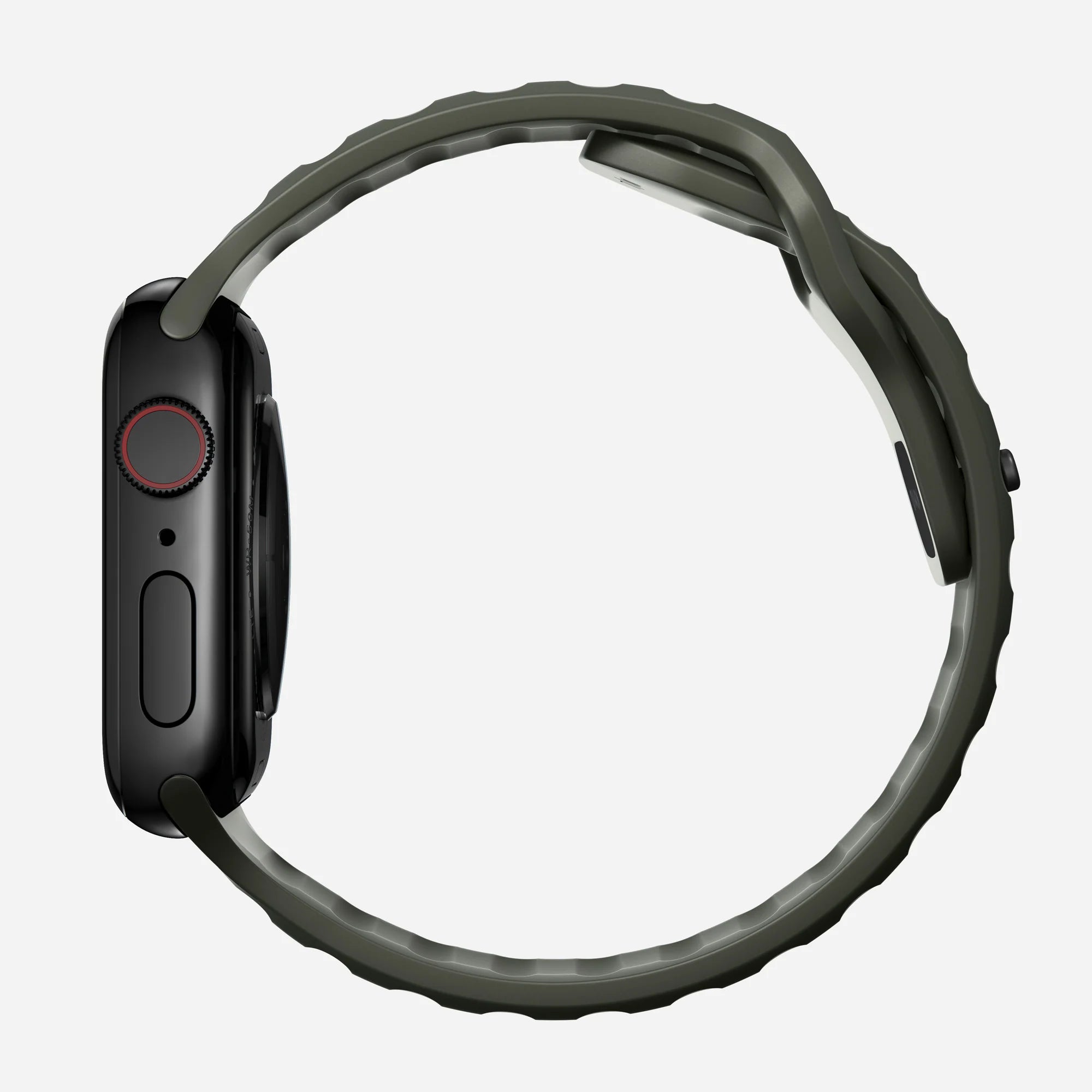 Nomad Bracelet silicone sport Apple Watch (vert cendré)
