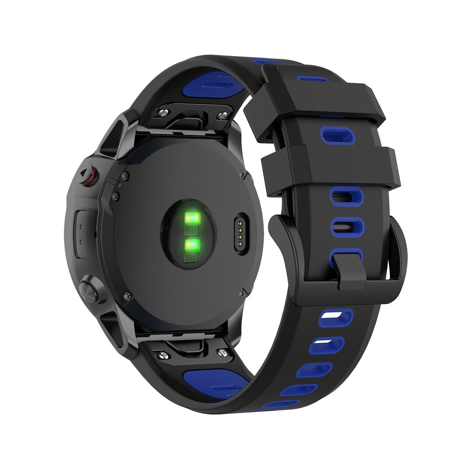 Bracelet sport avec boucle Garmin Descent MK2(i) (noir/bleu)