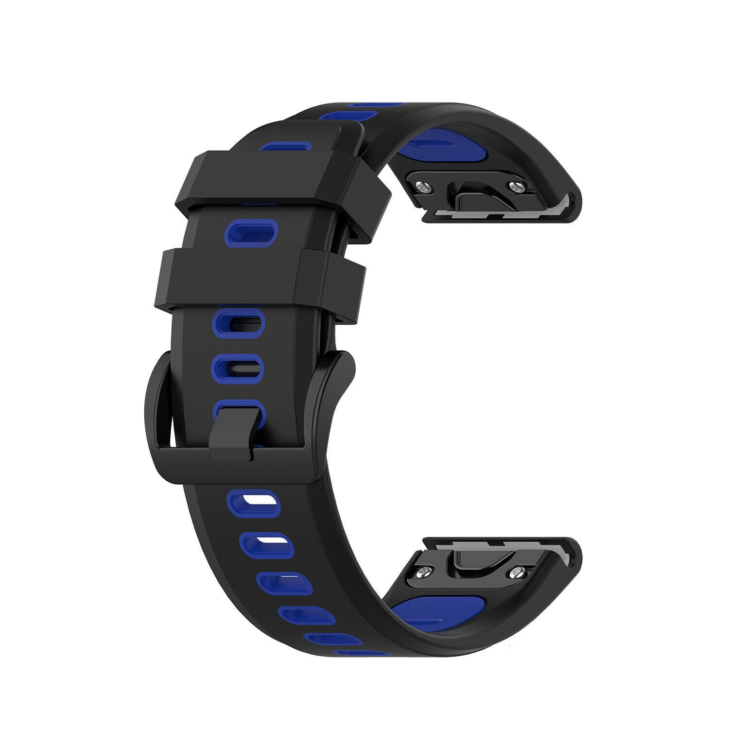 Bracelet sport avec boucle Garmin Descent MK1 (noir/bleu)