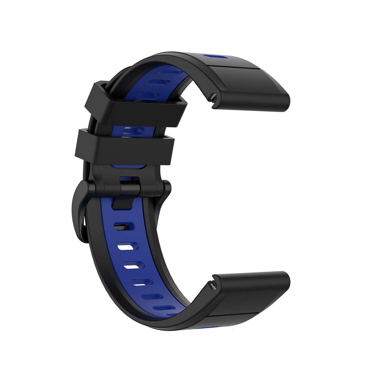 Bracelet sport avec boucle Garmin Quatix 8 - 51mm (noir/bleu)