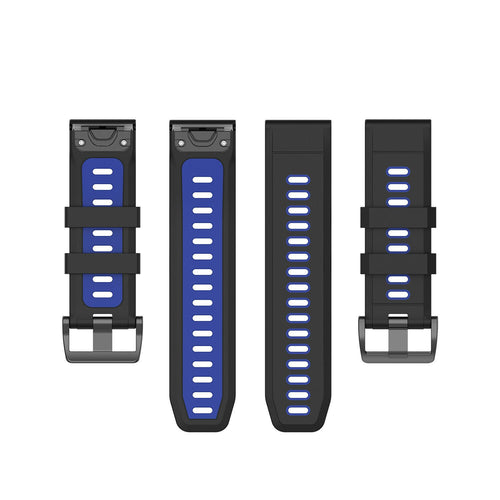 Bracelet sport avec boucle Garmin Descent MK3i - 51mm (noir/bleu)