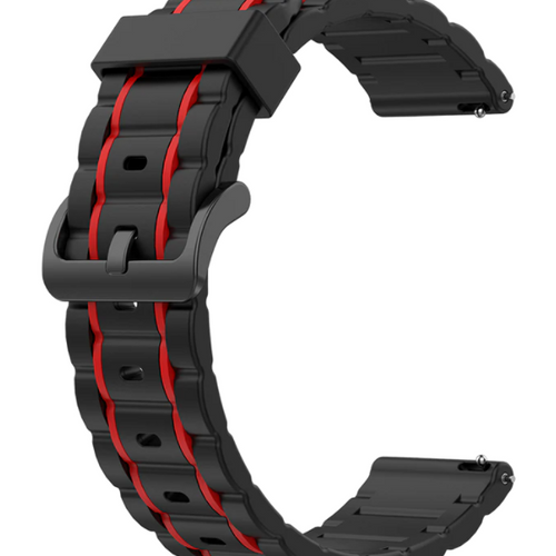 Bracelet sport avec boucle Amazfit Bip 6 (noir/rouge)