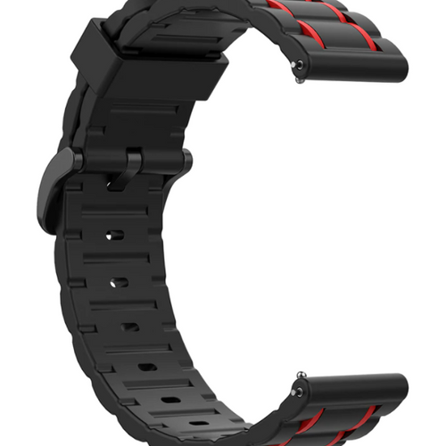 Bracelet sport avec boucle Amazfit Bip 6 (noir/rouge)