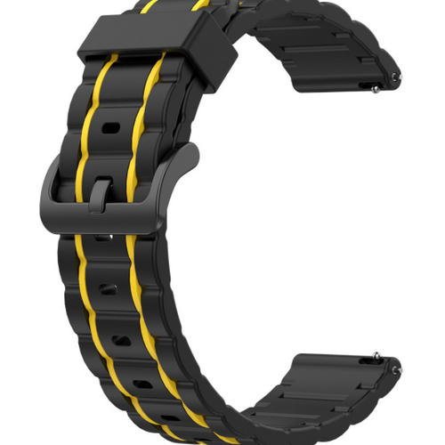 Gard Pro Health Smartwatch 3 - 48mm Sport Strap with Buckle (Black/Yellow)