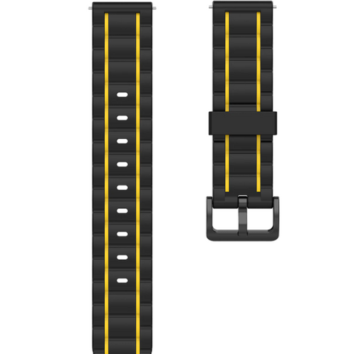 Gard Pro Health Smartwatch 3 - 48mm Sport Strap with Buckle (Black/Yellow)