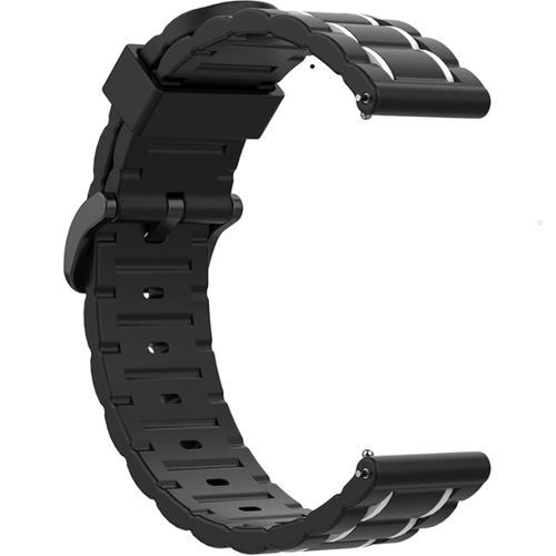 Amazfit Bip U (Pro) Sport Buckle Strap (Black/White)
