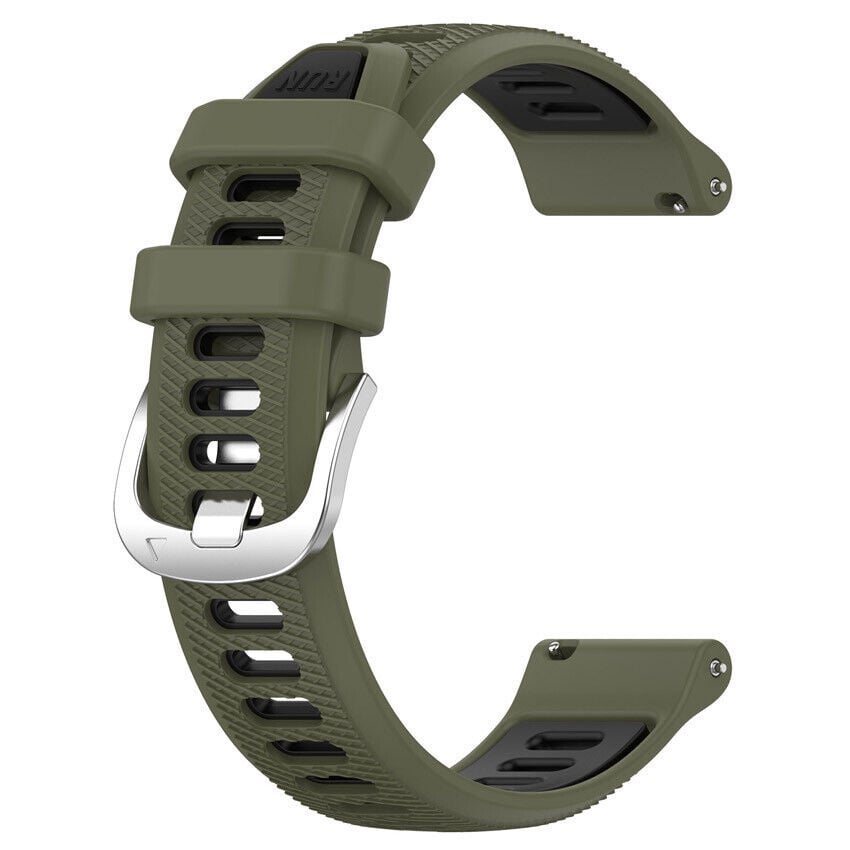 Bracelet sport avec boucle Garmin Approach S44 (vert olive/noir)