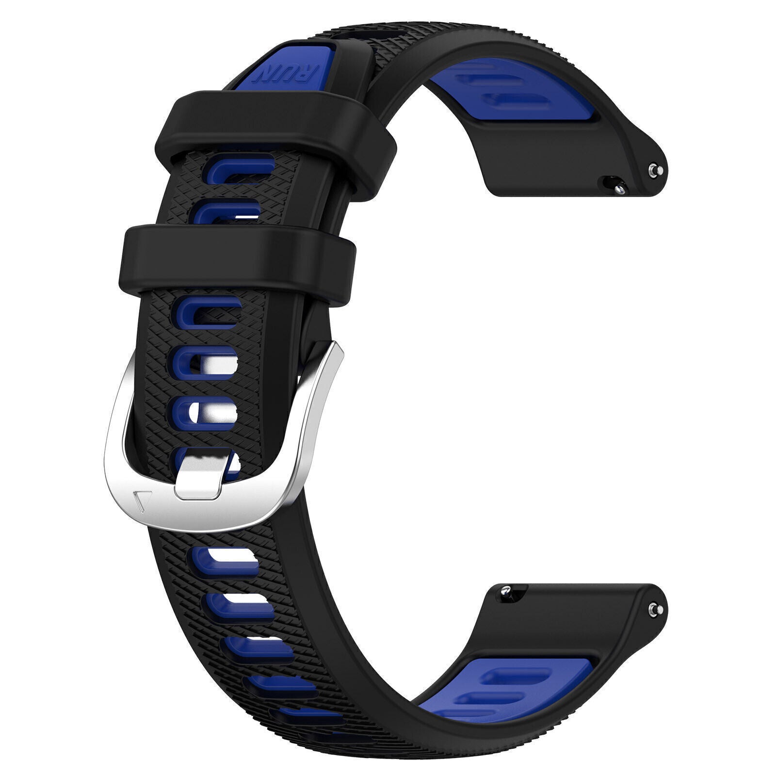 Bracelet sport avec boucle Garmin Forerunner 645  (noir/bleu)
