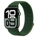 Strap-it Bracelet nylon Wave Apple Watch (vert foncé)