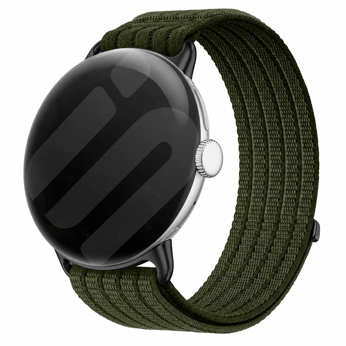 Bracelet nylon ultra fine Google Pixel Watch 5 - 45mm (vert foncé)