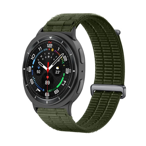 Bracelet nylon air Samsung Galaxy Watch 8 - 44mm (vert foncé)