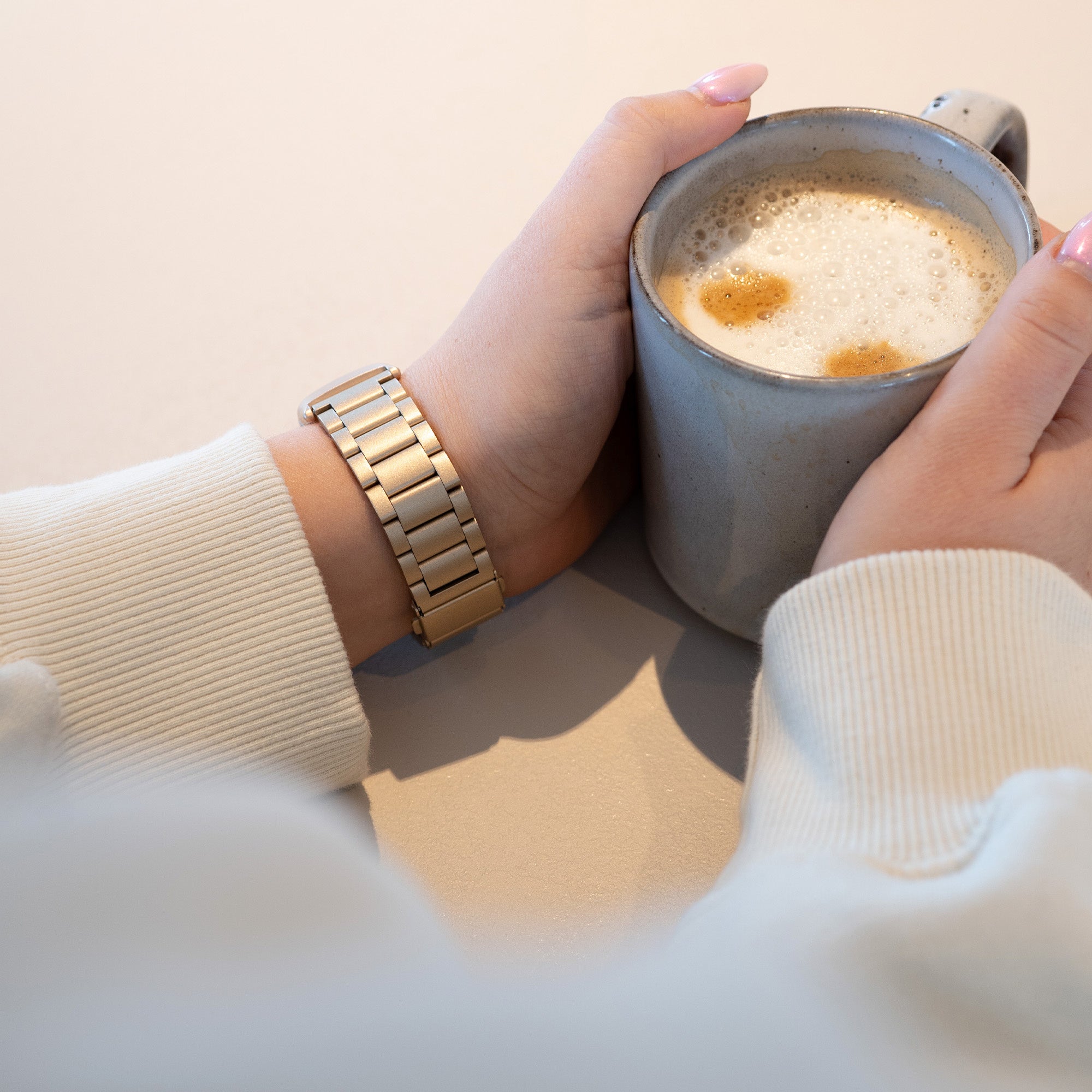 Bracelet acier inoxydable Fitbit Charge 5 (champagne)