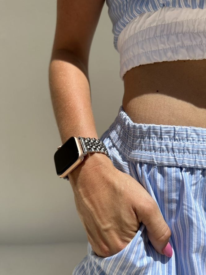 Bracelet acier xoxo Wildhearts Apple Watch (argenté)