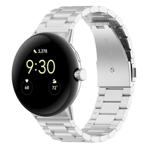 Google Pixel Watch 4 - 45mm Steel Strap (Silver)
