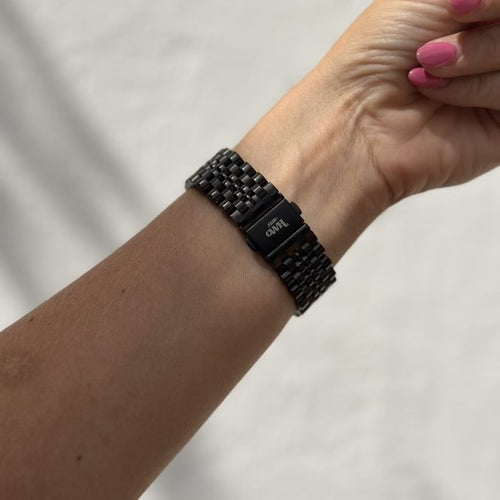 Bracelet acier xoxo Wildhearts Samsung Gear S3 (noir)