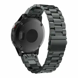 Bracelet acier Garmin Instinct E - 45mm (noir)