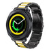 Bracelet acier Samsung Gear Sport (noir/or)