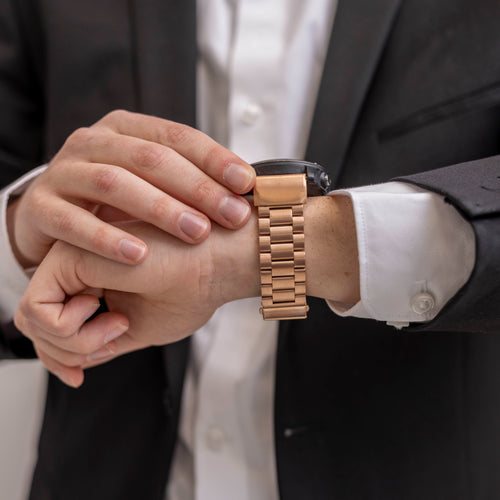 Bracelet acier Garmin Enduro 1 / 2 / 3 (or rose)