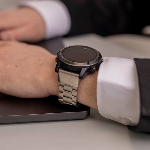 Bracelet acier Garmin Enduro 1 / 2 / 3 (argent)