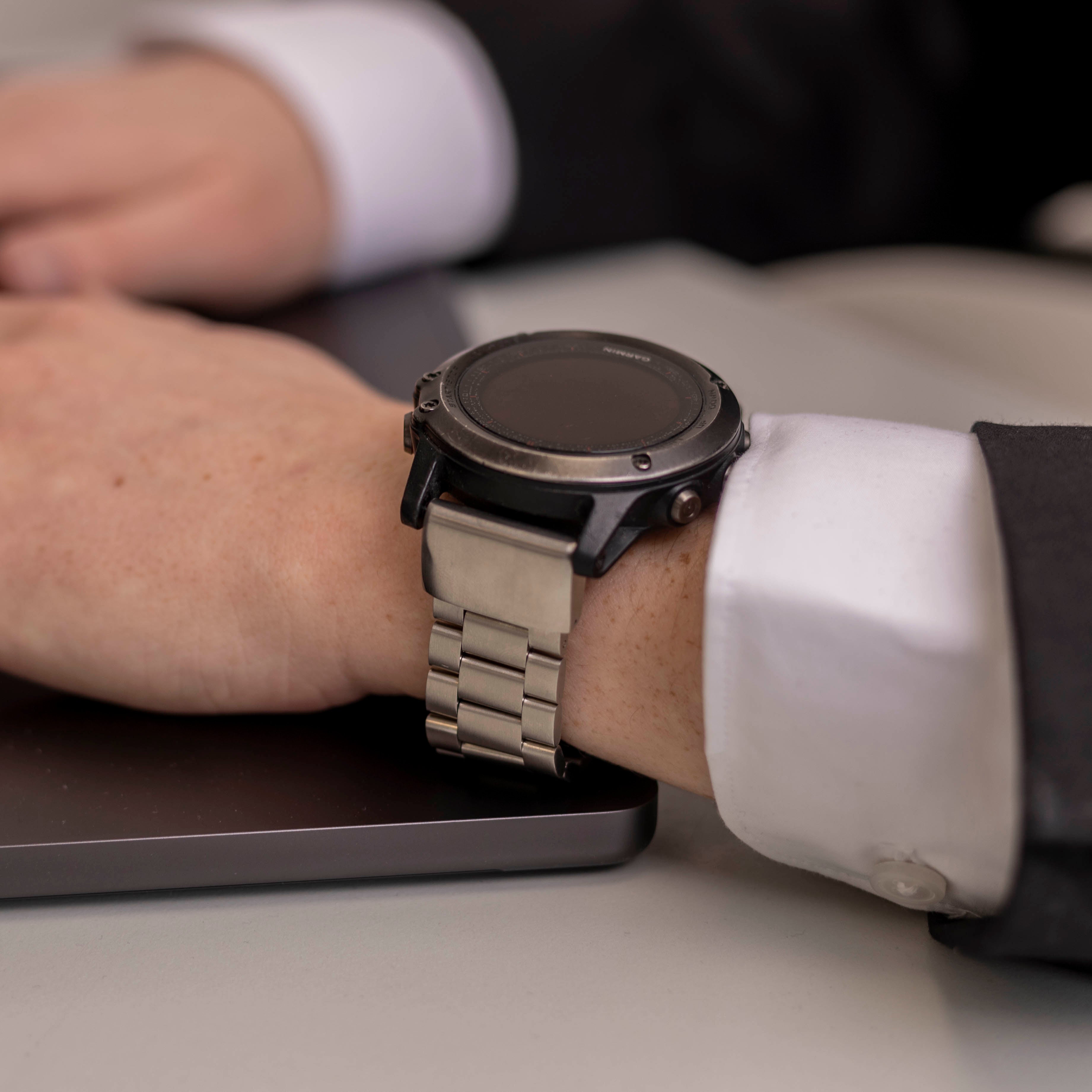 Bracelet acier Garmin Fenix ​​​​5x / 6x (argent)