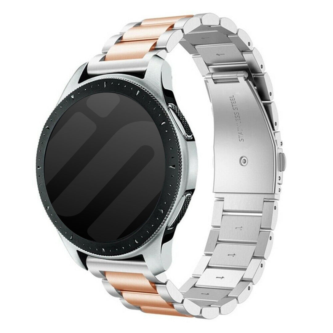 Bracelet acier Amazfit Bip 3 (Pro) (argent/rose or)