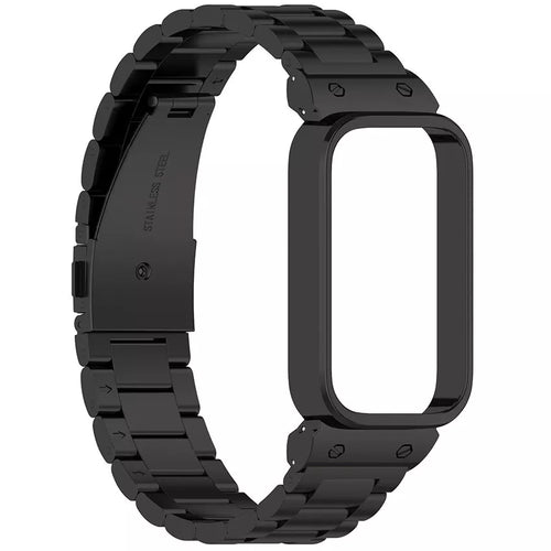Bracelet acier Xiaomi Smart Band 9 Active (noir)