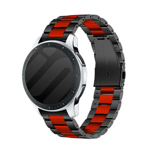 Bracelet acier Xiaomi Watch S3 (noir/rouge)