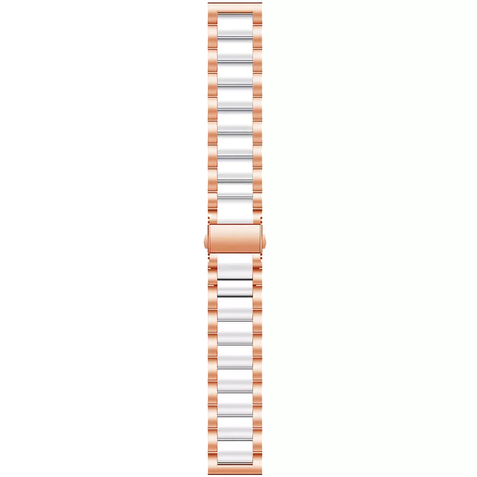 Bracelet acier Coros Apex 42mm (rose or/blanc)