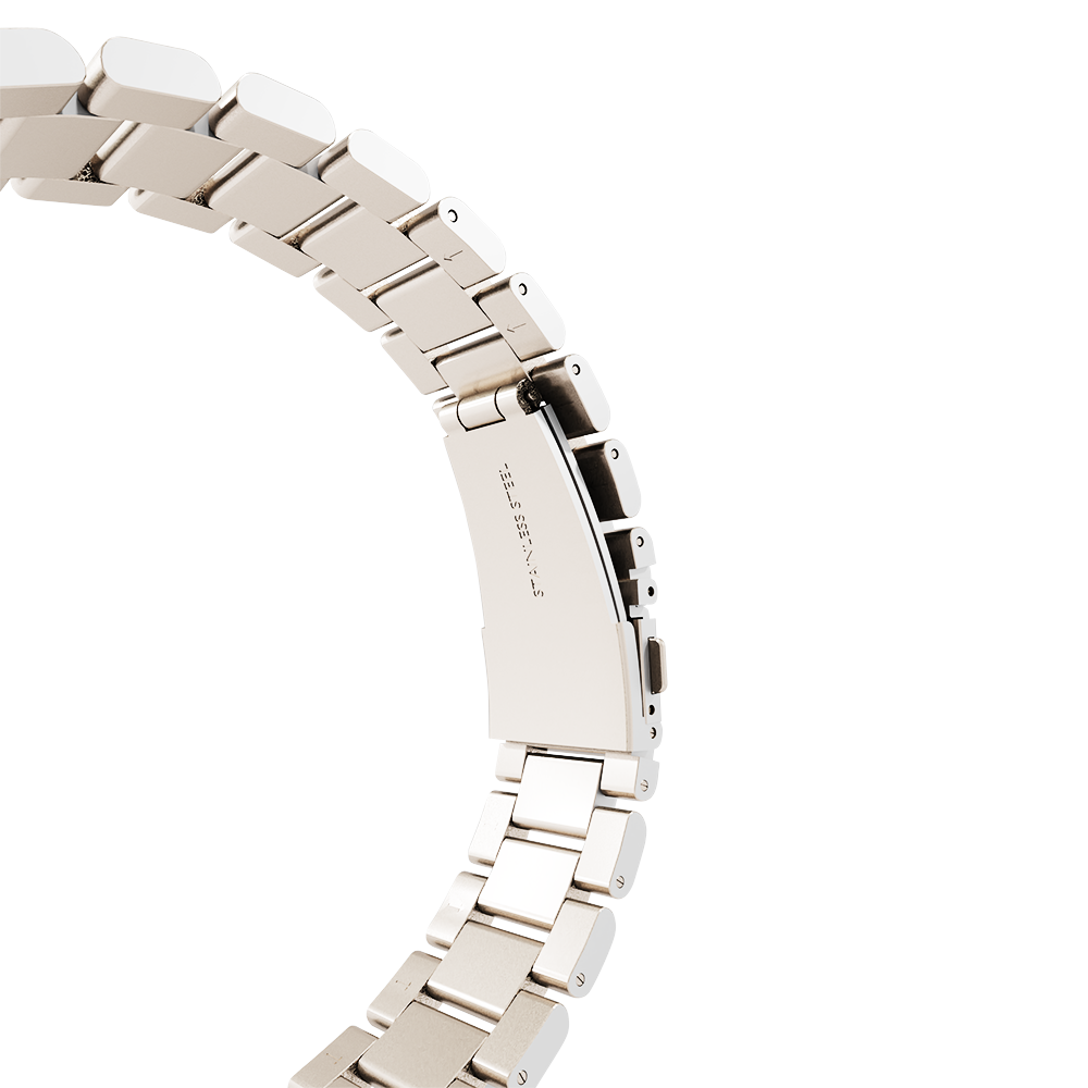 Bracelet acier Garmin Vivomove Trend (lumière stellaire)