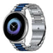 Bracelet acier Samsung Galaxy Watch Active (argent/bleu)