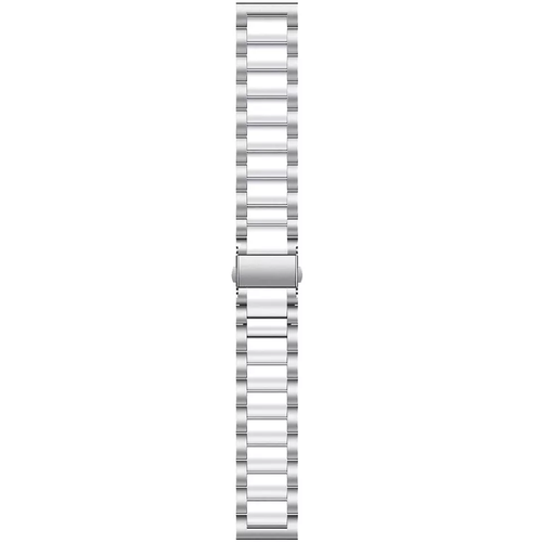 Bracelet acier Withings Steel HR Sport (argent/blanc)