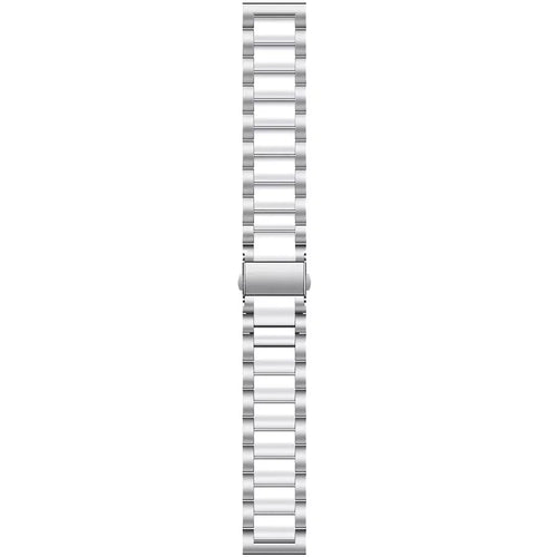 Bracelet acier Withings ScanWatch Nova (argent/blanc)