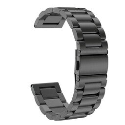 Bracelet acier Garmin Instinct 3 - 50mm (noir)