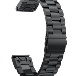 Bracelet acier Garmin Instinct E - 40mm (noir)
