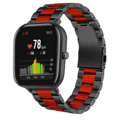 stalen-band-zwart-rood