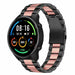 Bracelet silicone Xiaomi Mi Watch (noir/rose)