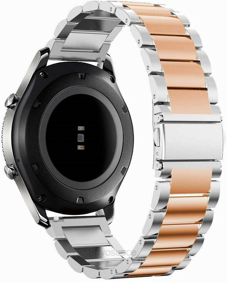 Bracelet acier Samsung Galaxy Watch FE (argent/rose or)