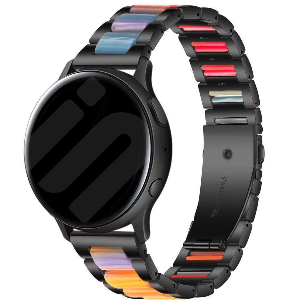Bracelet résine et acier Amazfit GTR Mini (noir/coloré)