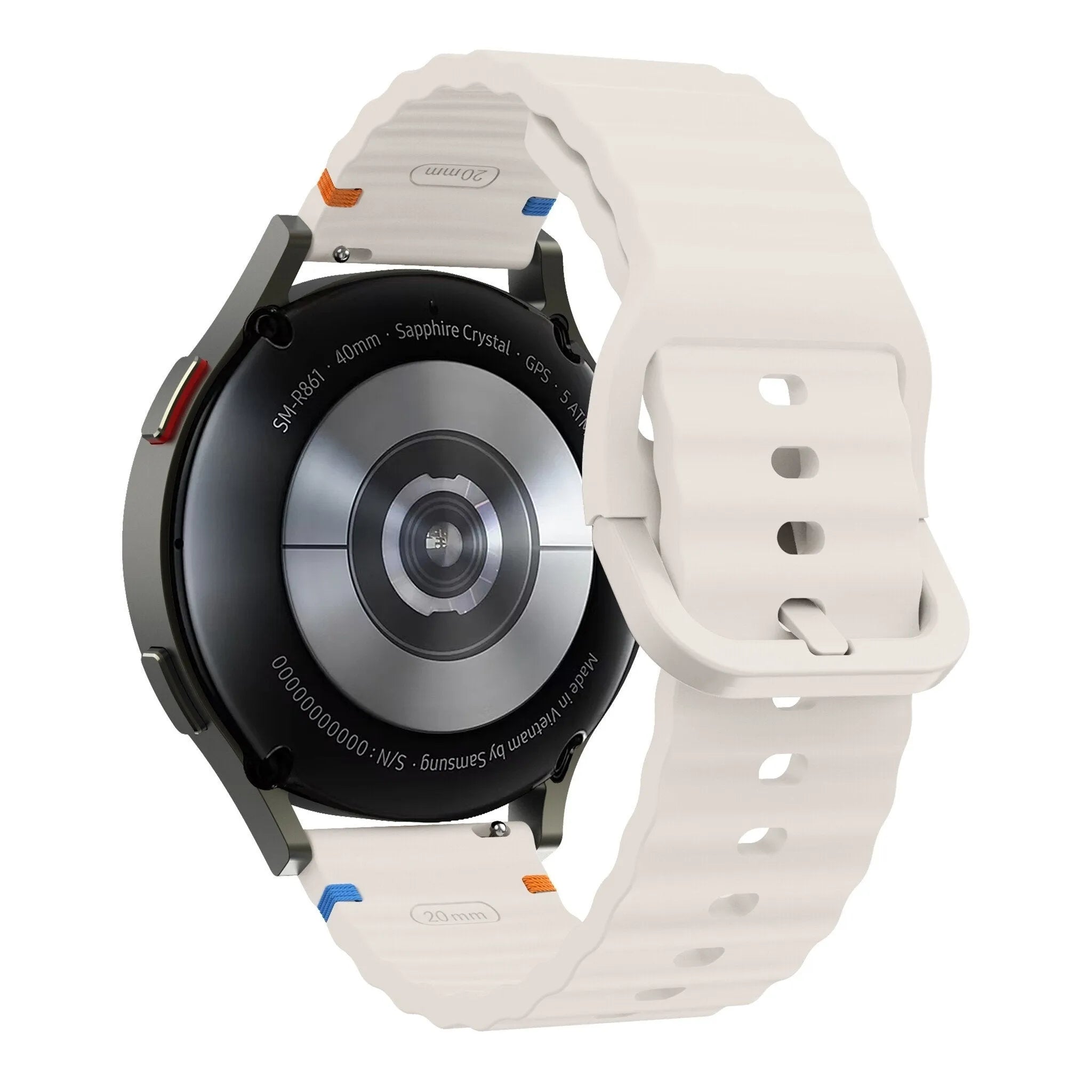 Coros Pace 2 Wave Silicone Strap (Starlight)