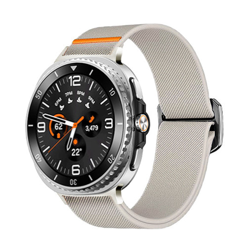 Bracelet elastique Samsung Galaxy Watch 8 - 40mm (lumière stellaire)