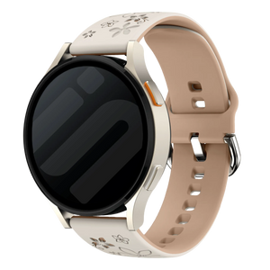 Coros Apex 42mm Flower Silicone Strap (Starlight/Beige)