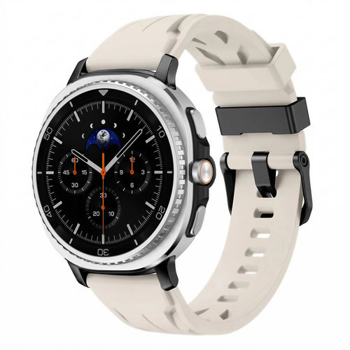 Samsung Galaxy Watch 9 - 44mm Race Silicone Strap (Starlight)