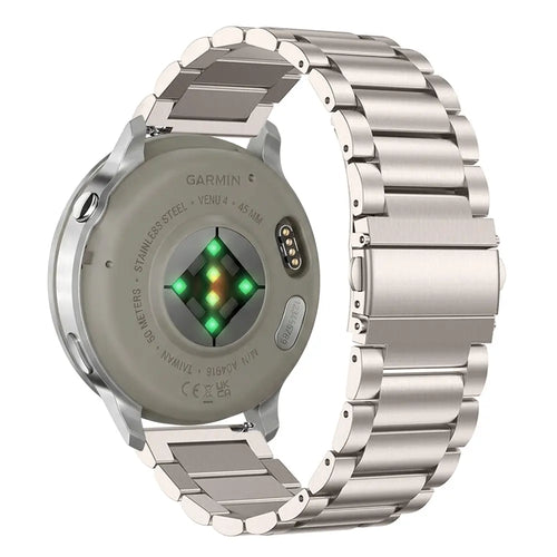 Bracelet acier Garmin Forerunner 170 (lumière stellaire)