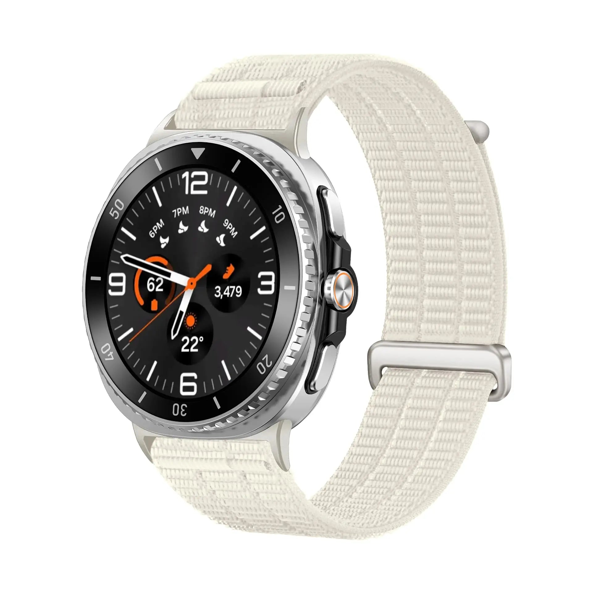 Samsung Galaxy Watch 8 Classic Nylon Air Strap (Starlight)