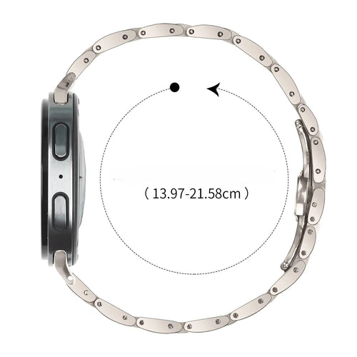 Samsung Galaxy Watch 8 - 44mm Slimfit Steel Strap (Starlight)