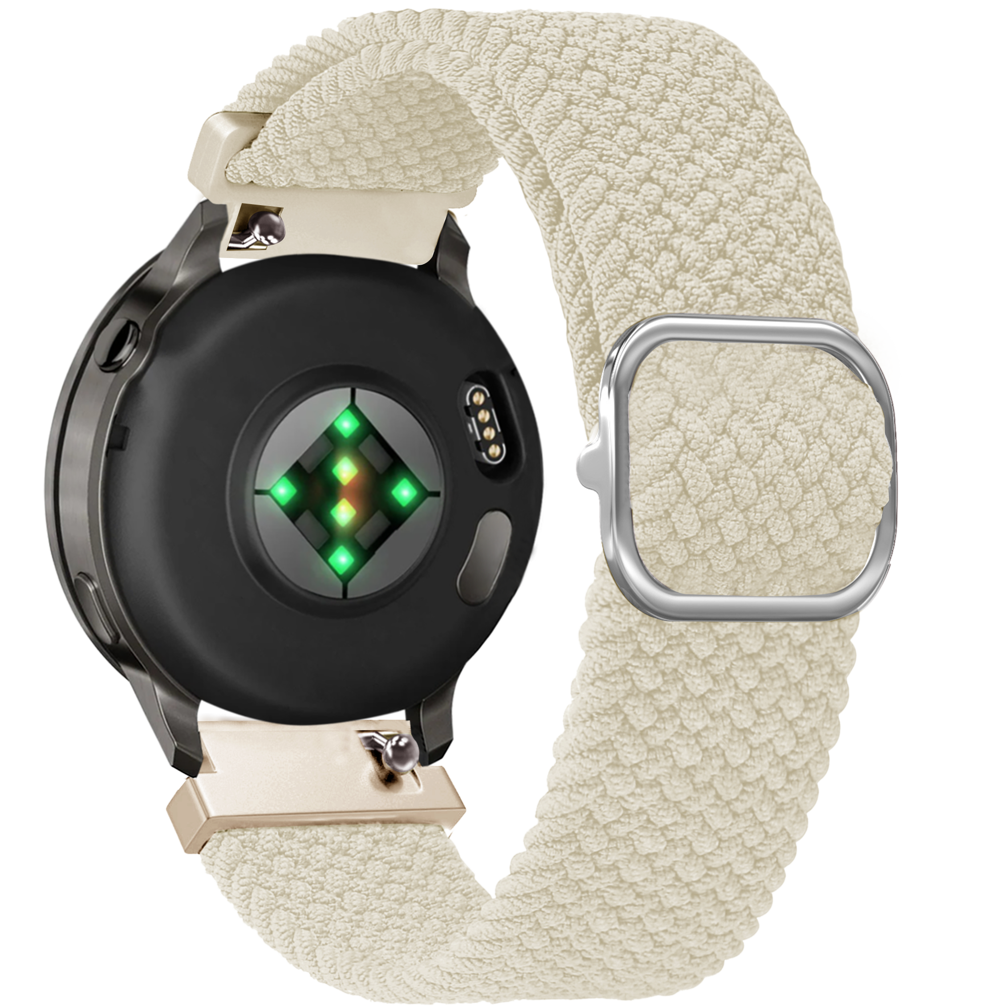 Bandz Bracelet tressé réglable Garmin Vivoactive 4s (lumière stellaire)