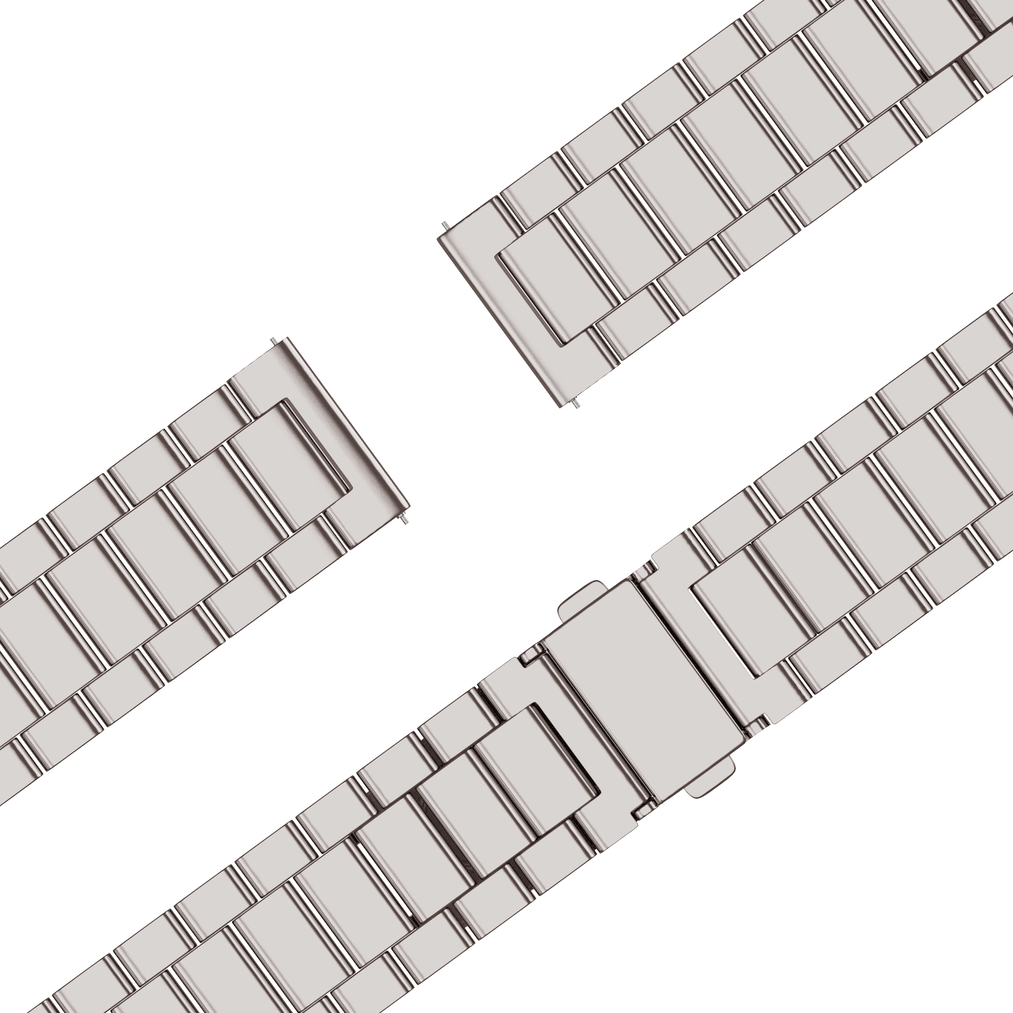 Bandz Bracelet acier 'Classic' Garmin Vivoactive 5 (lumière stellaire)