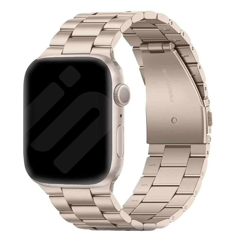 Bracelet Apple Watch acier (lumière stellaire)