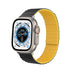 Bracelet silicone magnétique Apple Watch Ultra (noir/jaune)